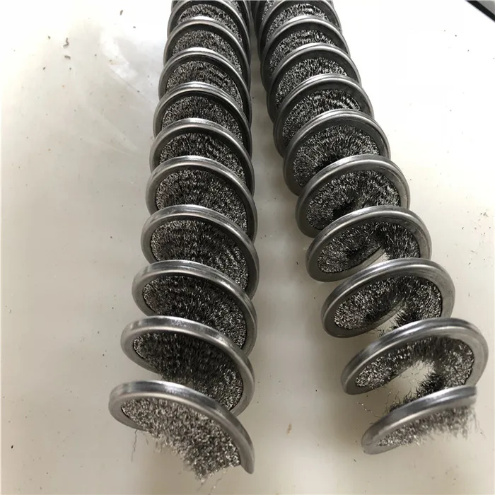 CMX custom high quality brass wire Polishing roller spiral coil brush