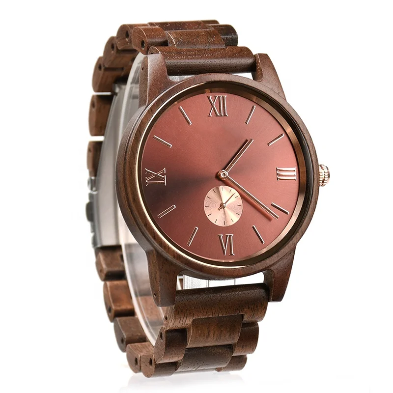 Japan Movt Quartz Wooden Watches Custom Logo Business Fashion Wooden Watches For Men Women