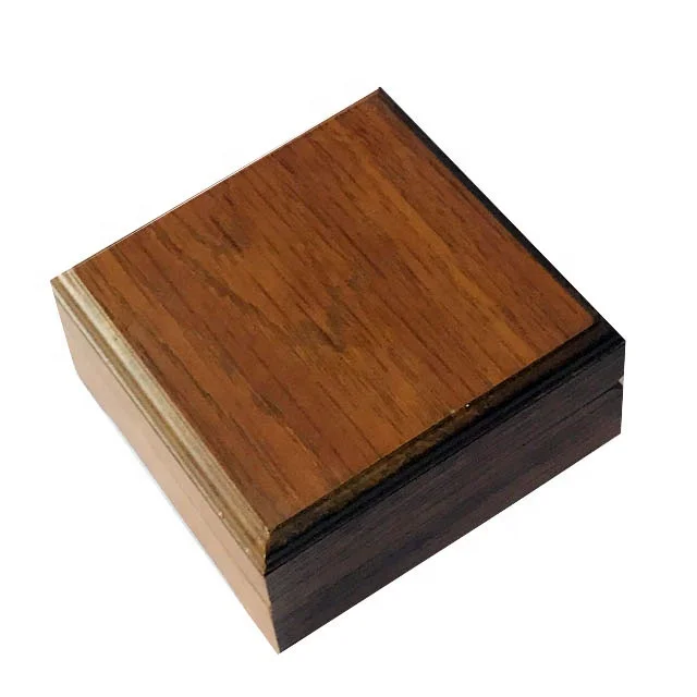 hot sale oka wood luxury wooden coin packaging box