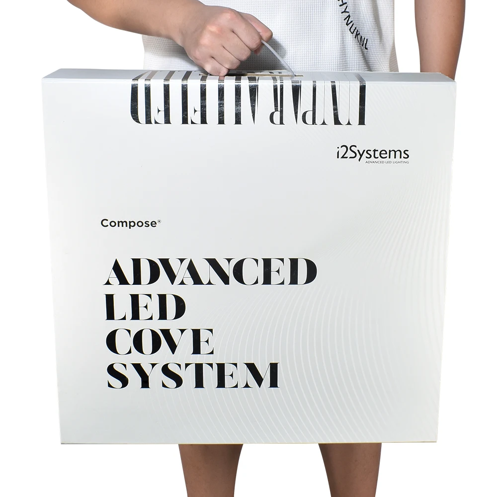 Custom Big Gift Boxes Packaging For Led Light Speakers Furniture And Eva Tray With High Quality White Luxury Large Magnetic Box