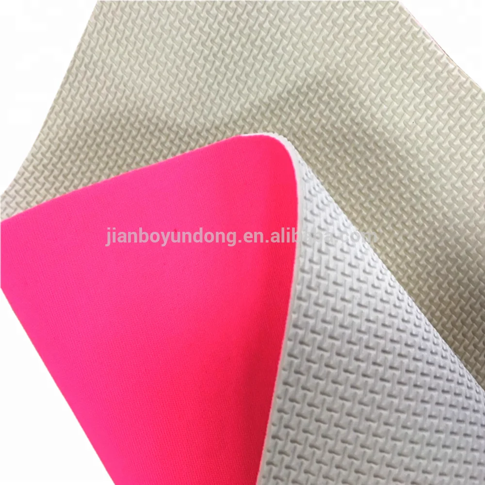 Jianbo 2mm 3mm 5mm Neoprene Material Embossed Neoprene Elastic Fabric for Mouse Pad