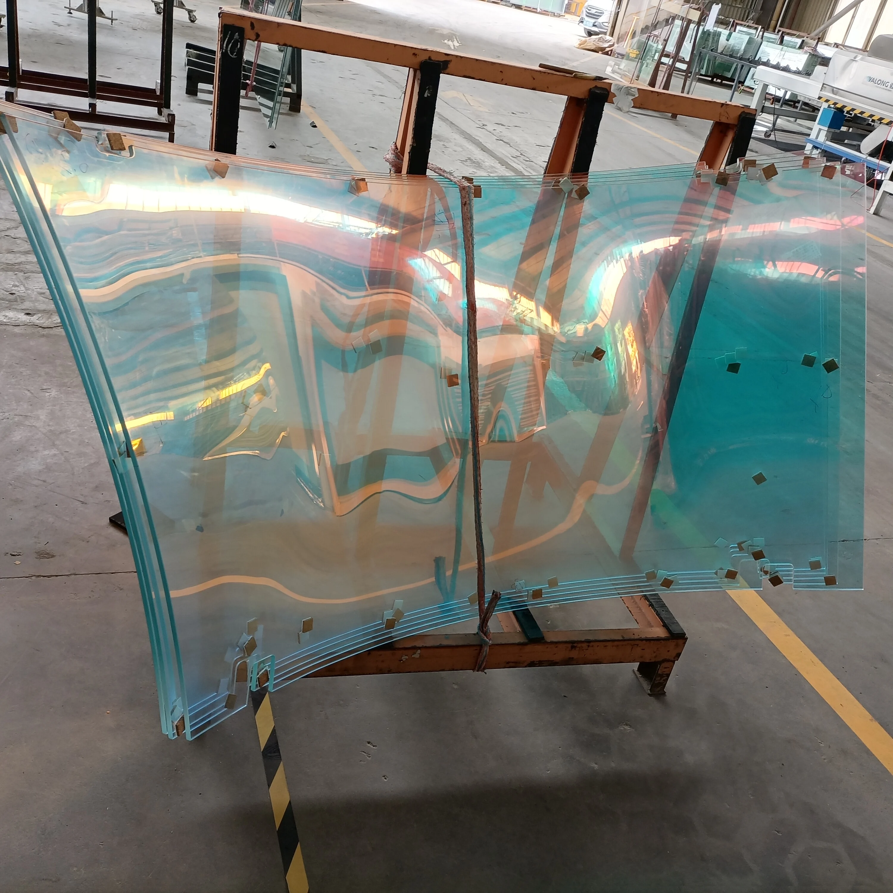 toughened curved glass panels suppliers custom size tempered polish building glass for construction price curved tempered glass