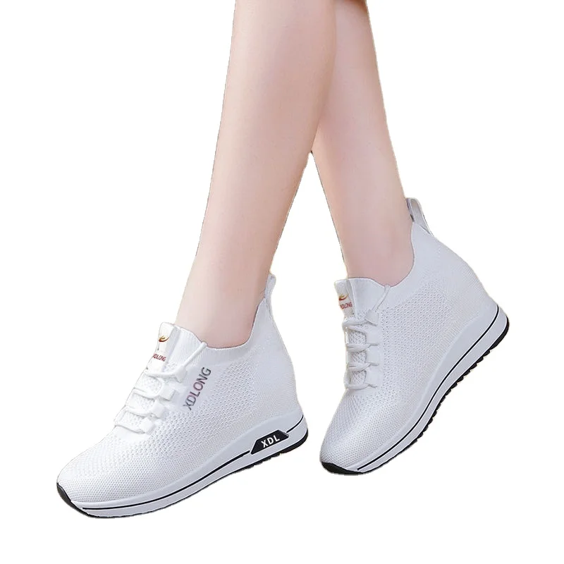 online shop china top grade non-slip shoes pink running women  lady thick sole casual  new design girls flat walking style shoes