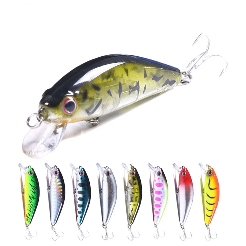 Top Right M1501 6.5g 55mm Sinking Minnow Lure For Bass Trout Pinfish Pesca Bass Fishing Lures Hard Bait Wobbler Jerkbait