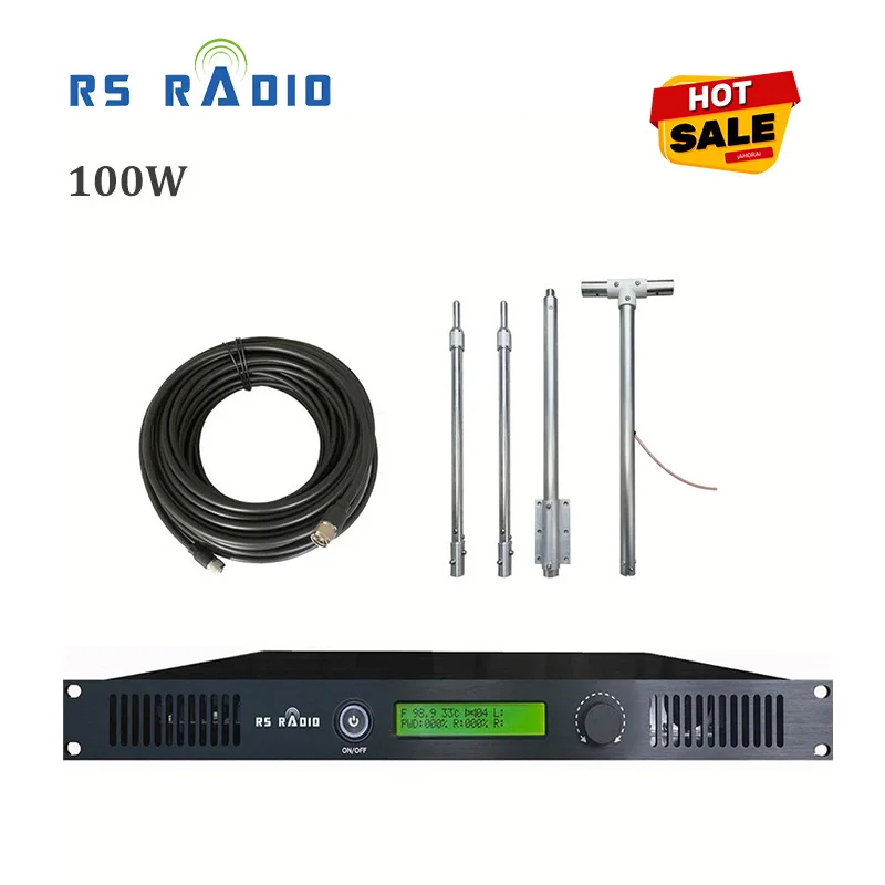 Professional 100 watt fm transmitter 100W radio station for church community