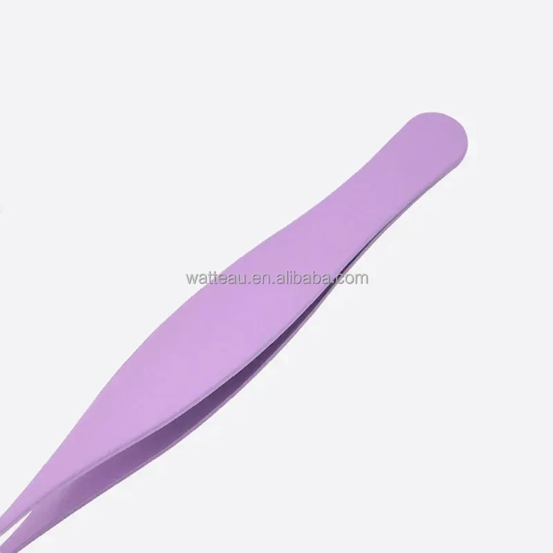 Fine Pointed Tweezer Custom Logo Stainless Steel