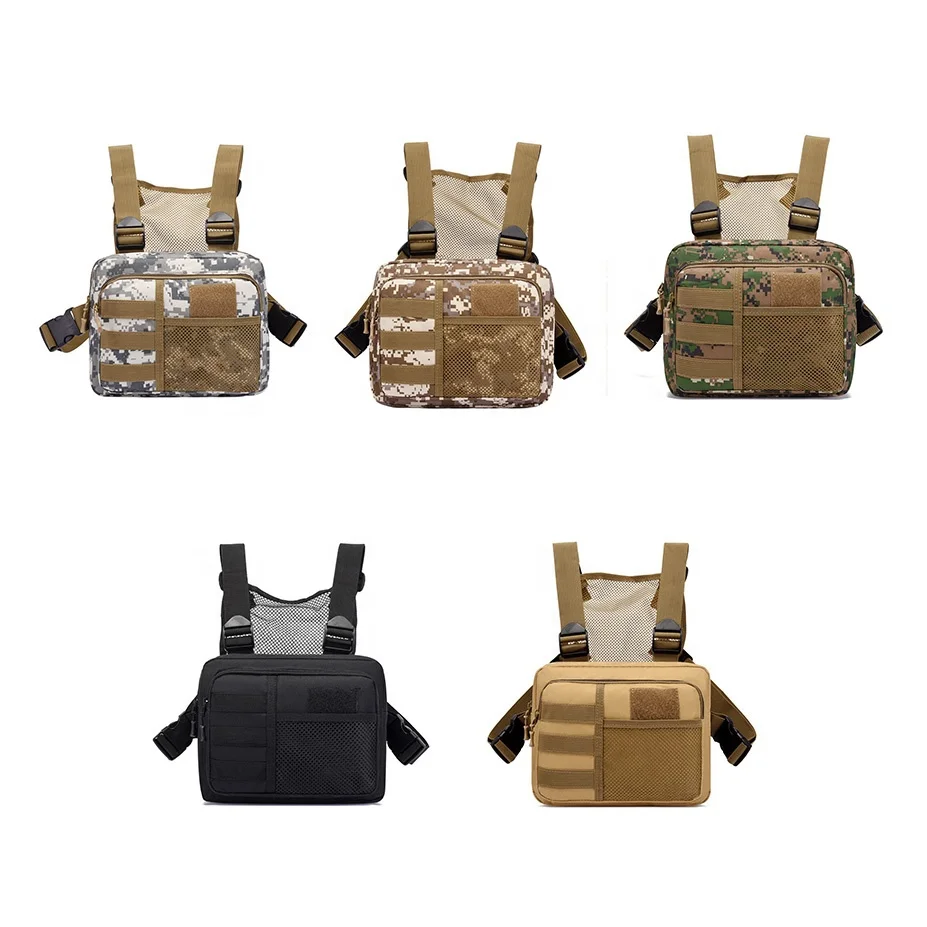 Rescue Utility Oxford Mountaineering Magazine Nylon Crossbody Sling Vest Shoulder Multifunction Tactical Chest Rig Bag Outdoor