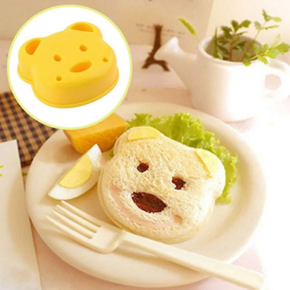 Kitchen Portable Little Bear Shape Sandwich Mold Bread Biscuit Device Cake Mold DIY Mold Cutter High Quality Creative Maker Tool