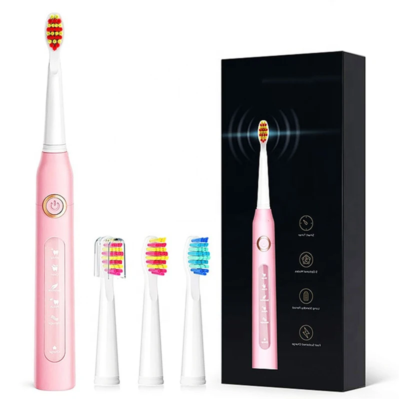 5 Modes USB Fast Charging IPX7 Waterproof Smart Timer Dental Vibrate Electric Tooth Brush Toothbrush
