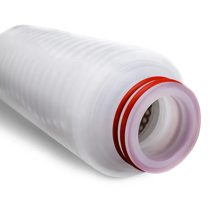Food and Beverages filtration 0.45 um Hydrophilic Asymmetric PES membrane pleated cartridge filters for wine filtration