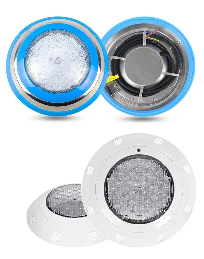 Factory High Quality Underwater IP68 Waterproof Standard Swimming Pool LED Illumination RGB Light Halogen Warm White Color