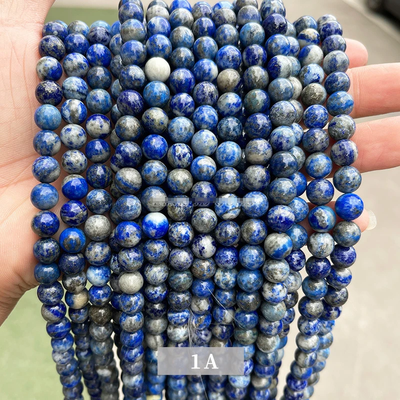 Factory Direct Supply Lapis lazuli scattered beads ornament accessories string beads optimized lapis lazuli round beads