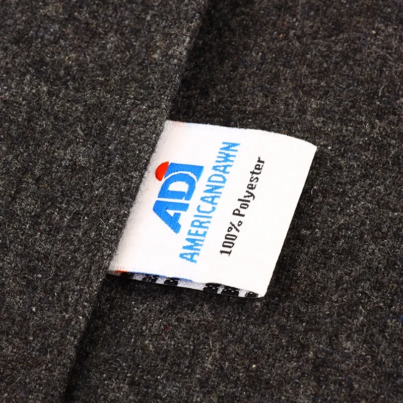 Personalized Loop Fold Cloth Wash Instructions Care Woven Labels With Washing Mark