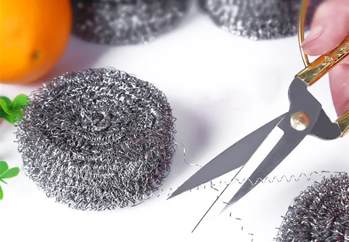 Stainless Steel Scourer Kitchen Wire Washing Balls Scrubbing Sponges
