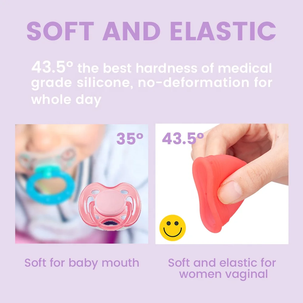 Medical Grade Silicone Menstrual Cup women Lady menstrual period Cup Coupe feminine hygiene menstrual cup