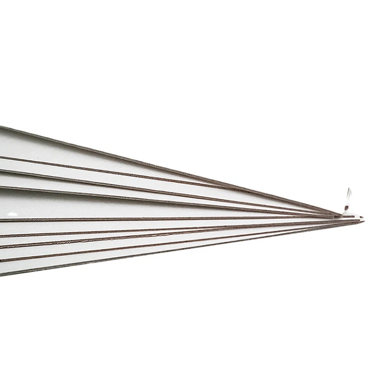 
white coated duplex board with Grey back 