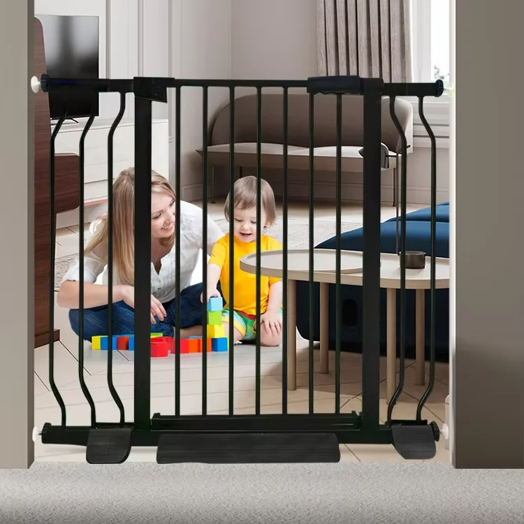 Chocchick Custom Expandable Width Stairs Barrier Metal Material Kids Protection Portable Fence Safety Baby Gate