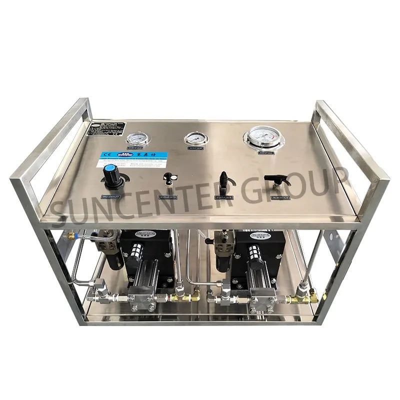 High Pressure Liquid Booster System Pneumatic Gas CO2 Cylinder Filling Pump