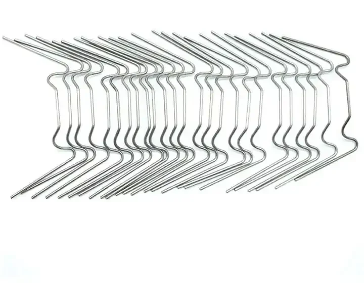 Galvanized Steel W-Type Greenhouse Glass Pane Spring Wire Glazing Overlap Clips Fixing Clamps W-Type Fixing Tool
