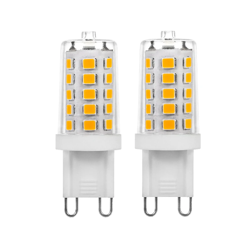 Small corn lamp 5w ac220v ac230v G9 led bulb clear pc cover ceramic body G9
