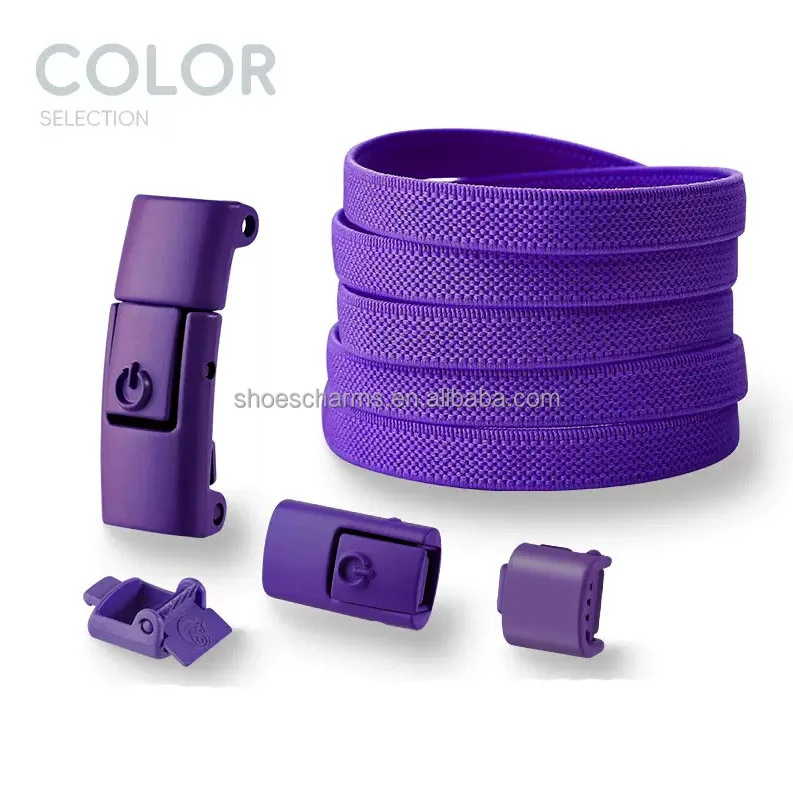 No Tie Shoe laces Press Lock Shoelaces without ties Elastic Sneaker Kids Adult Widened Flat Shoelace for Shoes
