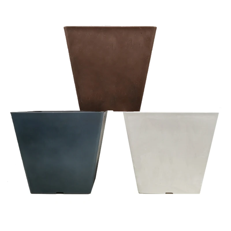 Ronbo Sunrise Hot Selling Square Ceramic Thicken Garden Home Decor Flower Planter Pots For Succulent