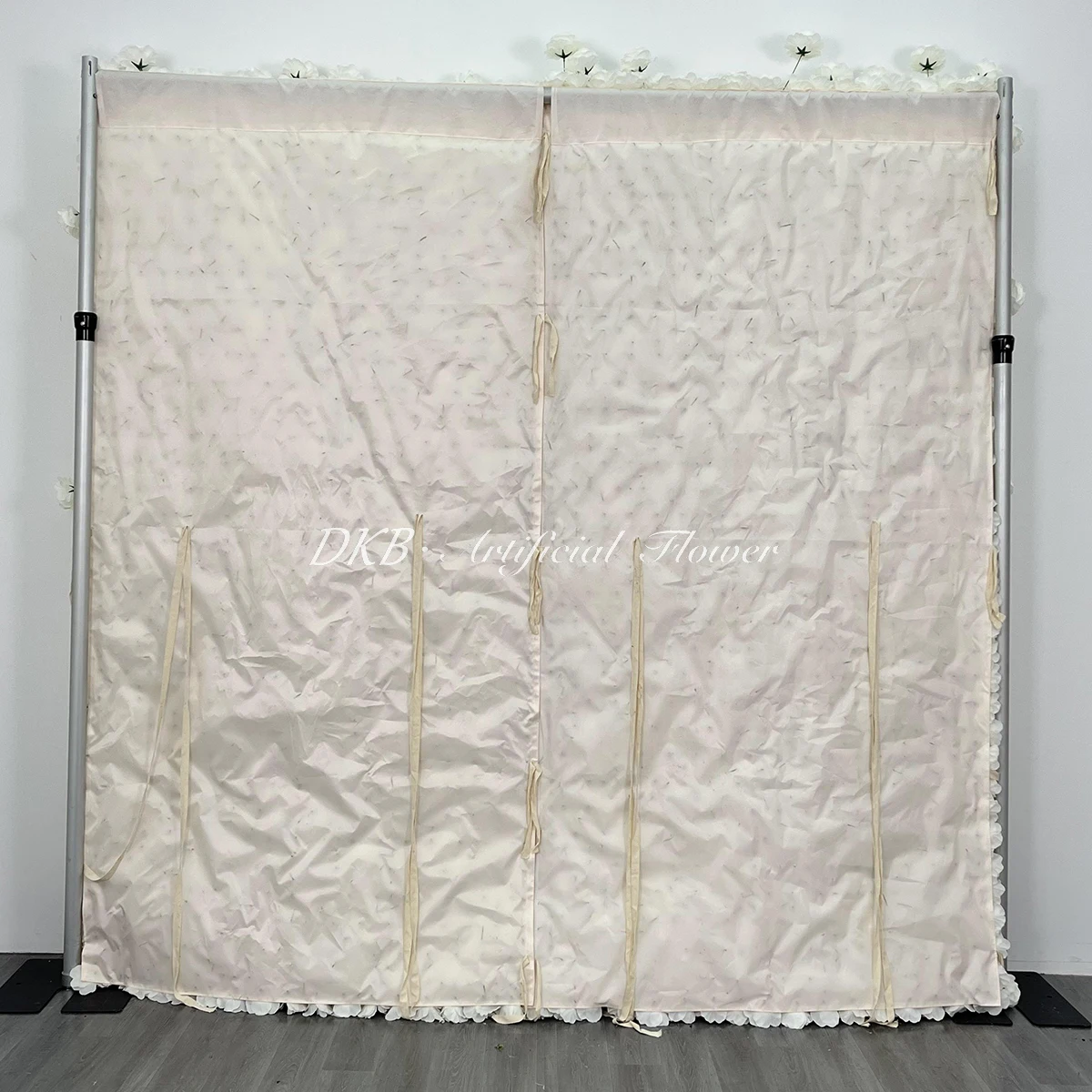 Wedding Event Floral 5D/8D Artificial Silk white Rose Flower Wall Wedding Home Party Decoration Stage Backdrop