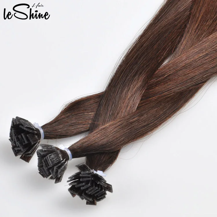  Оптовая продажа 0 8 г плоские пряди волос двойной нарисованный человеческие Remy кератиновые Prebonded волосы для наращивания с плоским