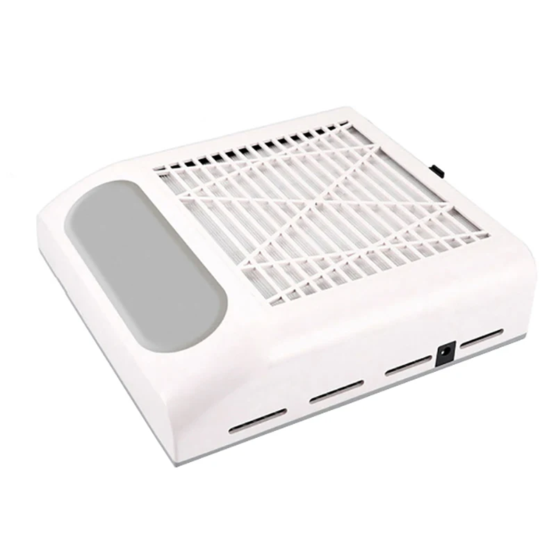 80W Nail Dust Collector Fan Vacuum Cleaner Professional Manicure Machine Tool With Remove Filter Strong Power Nail Extractor Fan