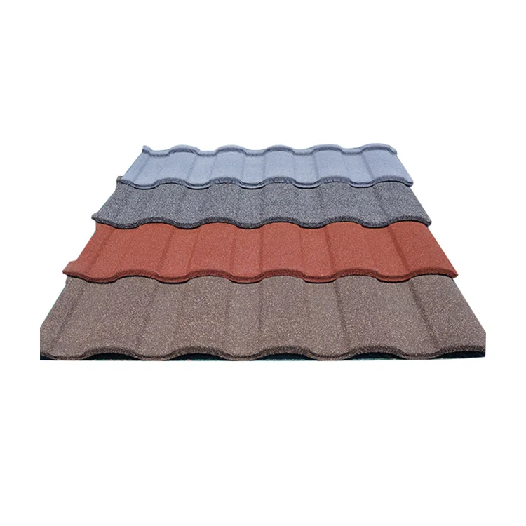 Color Stone Coated Steel Roof Tile Metal Shingle Roofing Tiles For Metal Structure Roof
