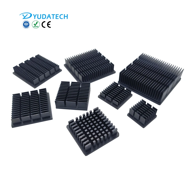 customizes various sizes of motherboard chip heat sink aluminum cold forging raspberry pi 4b heatsink