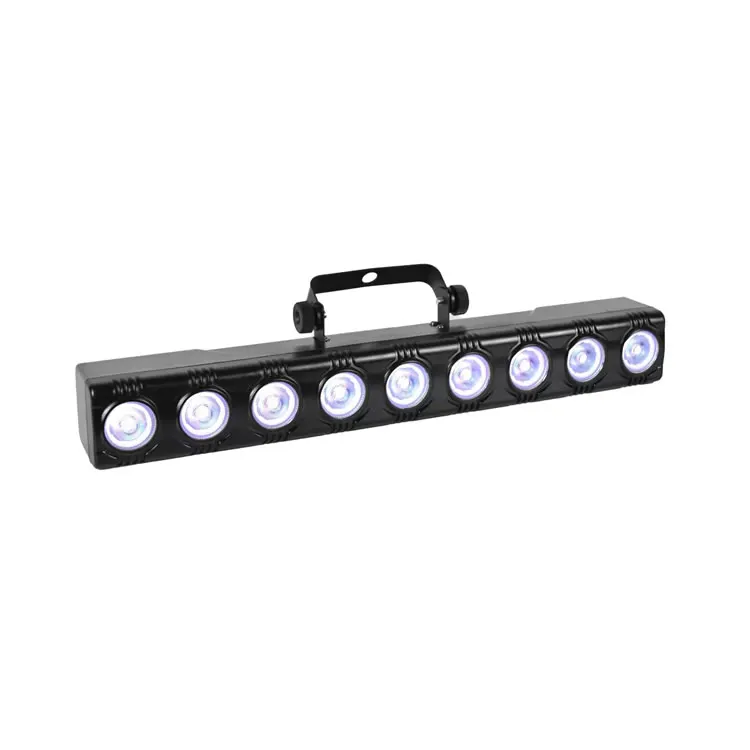 2024 New 9pcs 3W RGB 3-in-1 DMX Light Bar Wholesale Mini Matrix Bar Stage Light