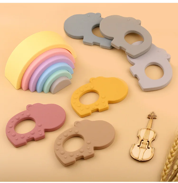 YDS Silicone Baby Teether Baby Teething Toys for Infants Soothing Teether for Babies
