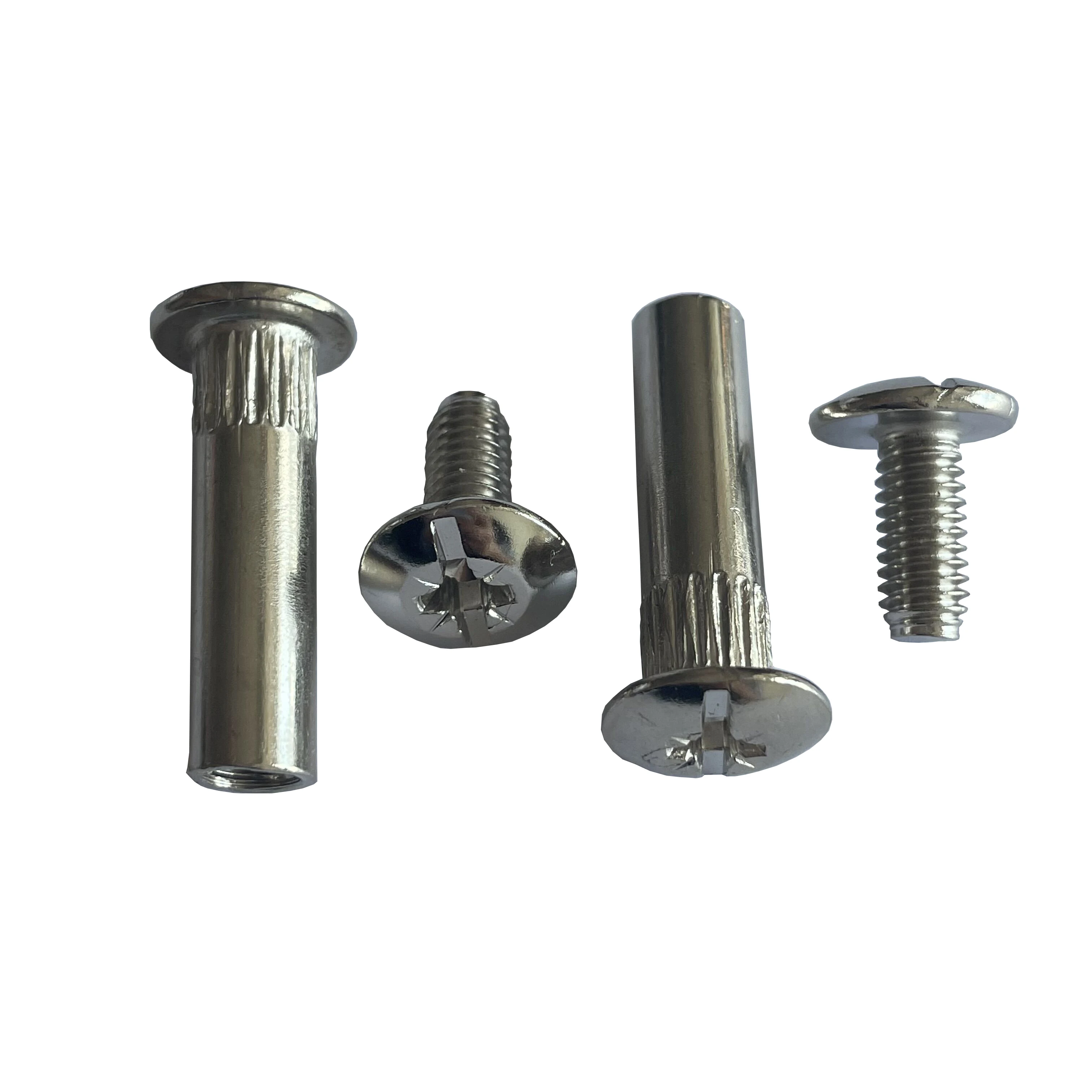 Connecting screw Double-Ended Cam Bolt Furniture Combination Screw with Combination Finish for Easy Furniture Assembly