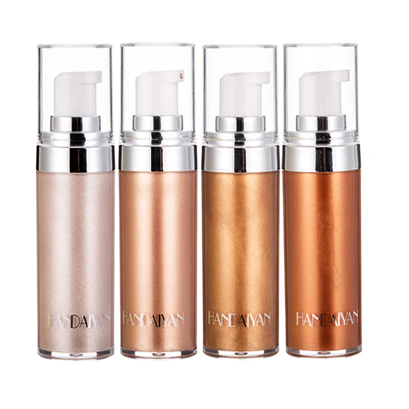
HANDAIYAN Body Rubbing Glows Shimmering Liquid Highlighter spray brighten Long Lasting glitter Body Glow 