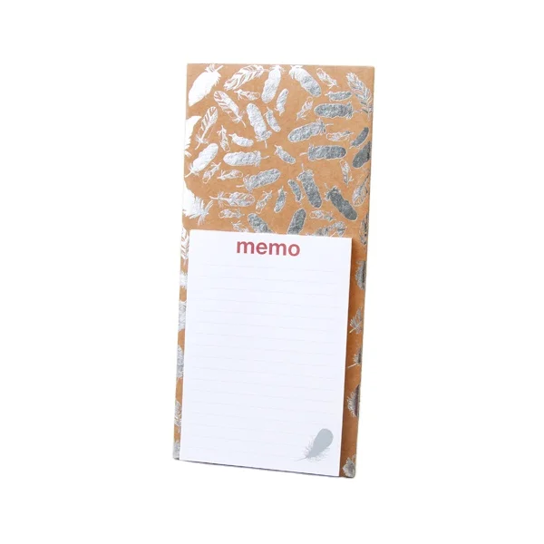 custom printing foil magnetic writing pad memo pad to do list notepad with magnets sticky note magnetic note  legal pad