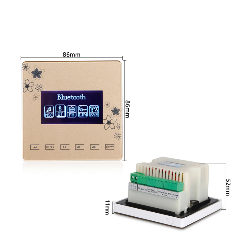  Oupushi A0 2*15W blutooth mini ampillar домашний
