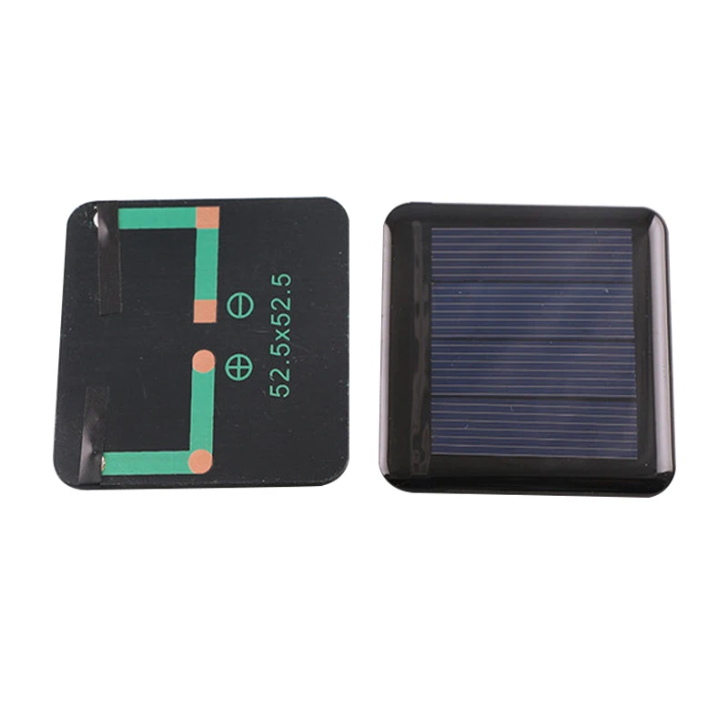 52.5*52.5mm 0.3W 2V 150mA Epoxy Low Power Polycrystalline Mini Solar Panel