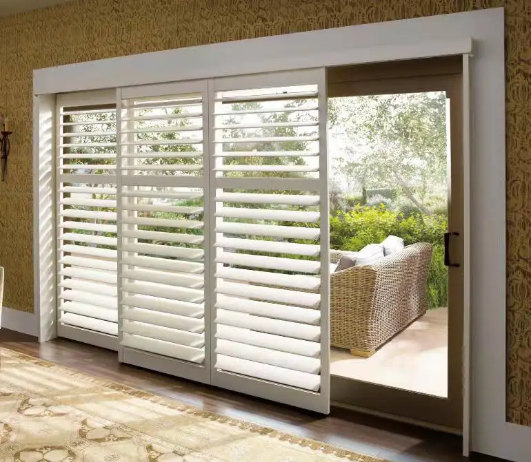 Australia standard China factory directly sliding door shutters Bay window shutters
