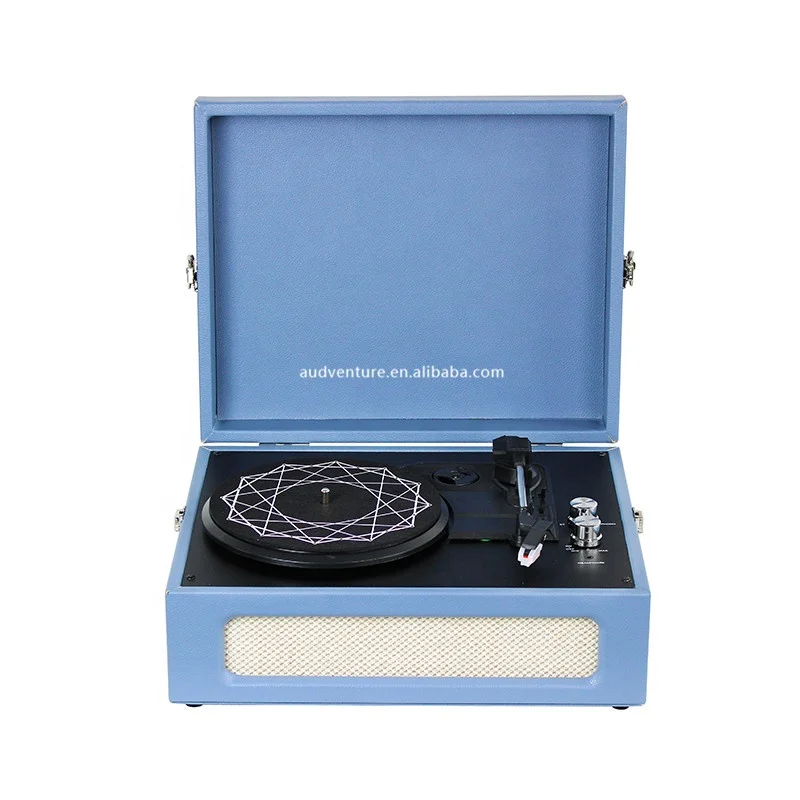 Manufacturer wholesale Upgraded Gramophone Portable Mobile Phone Antique Turntable Phonograph  Products Blue Tooth Record Player