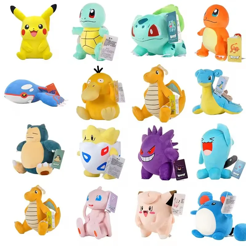 Рекламные акции allogo оптовая продажа высокое качество официально Pokemoned аниме мультипликационный персонаж Пикачу плюшевые игрушки для продажи