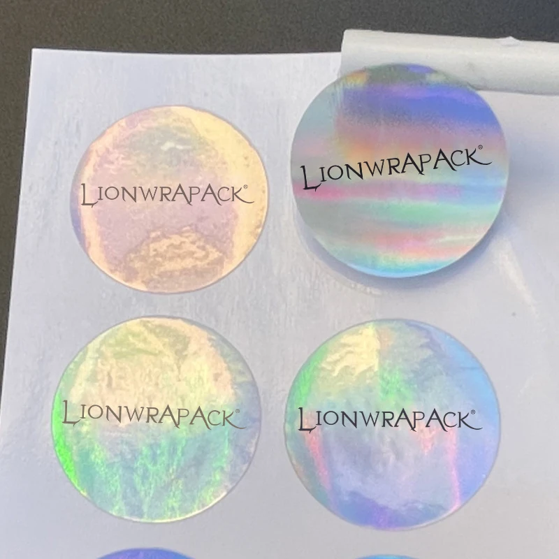 Индивидуальные круглые наклейки Lionwrapack экологически чистые оптовая покупка персонализированный логотип и размер