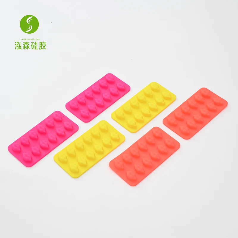 Custom Logo 3d Silicone Ice Cube Square Tray Mold Shape Silicone Ice Lattice Cube Tray serving Tray Ice Compartment With Lid
