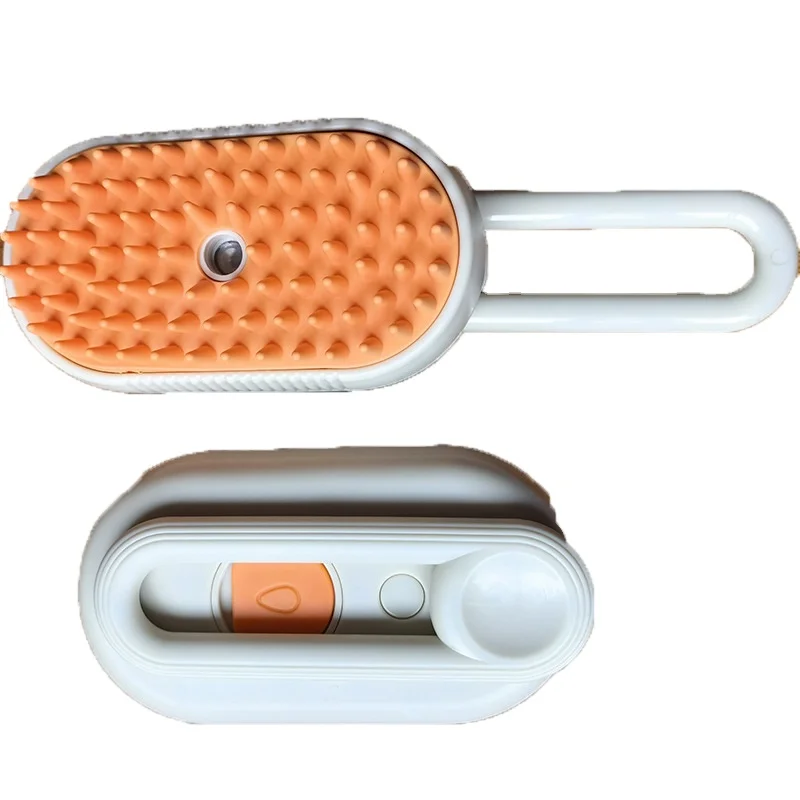 Rechargeable Massage Silicone Grooming Hair Remove Steam Pet Cat dog Spray Brush 3 in 1 Steamy Brush for Pet