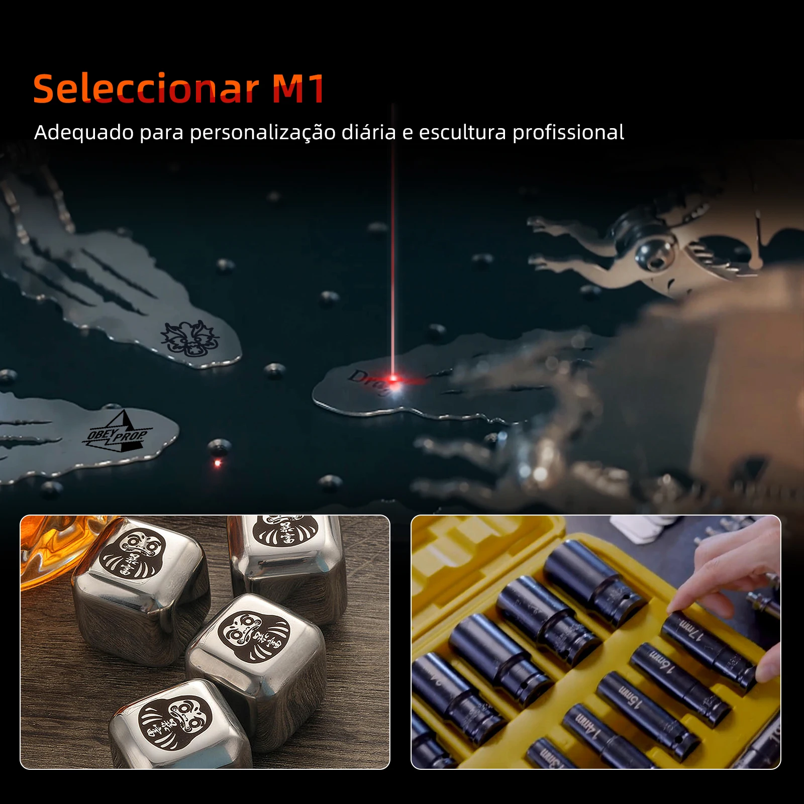 DAJA M1 Pro волоконно-лазерная гравировальная машина ювелирные изделия золото серебро латунь волокна лазерный маркер кольцо ожерелье табличка гравер