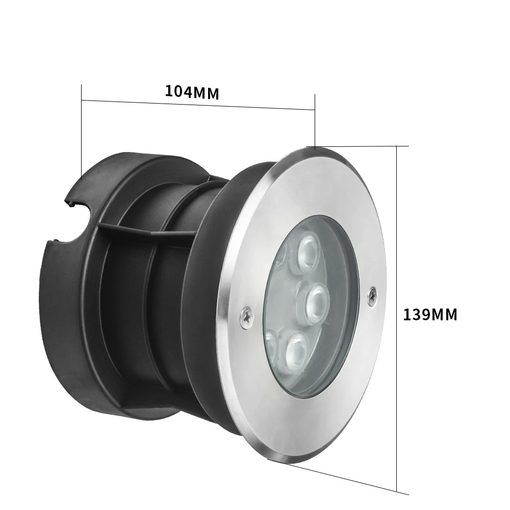 316L Stainless Steel  led inground lights 6w  IP68  LED OUTDOOR LIGHTS Garden lights