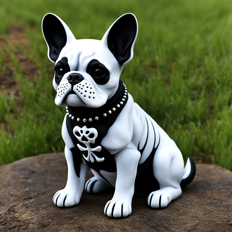Home garden mexican day of the dead souvenir dog statue sculpture custom craft cute mini animal resin puppy figurine decoration