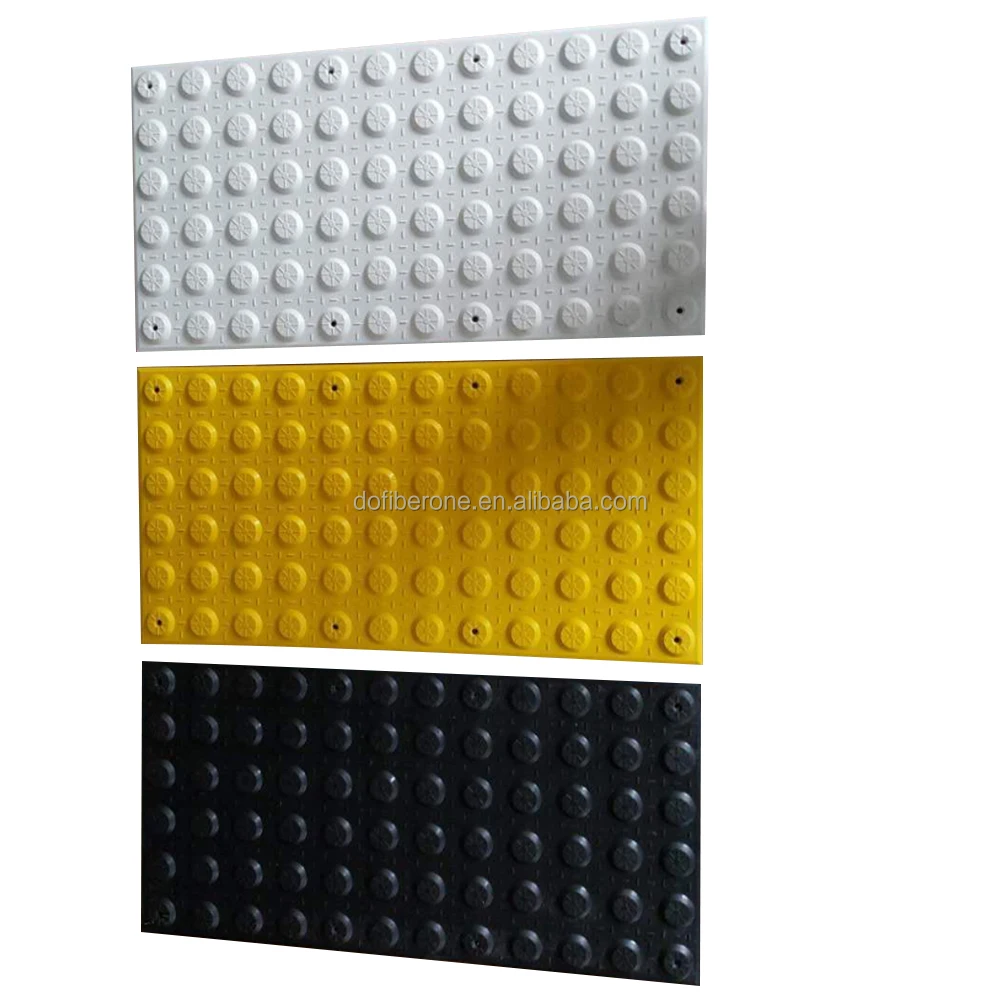 US and Europe standard fiberglass Stainless steel PU warning indicator tactile stud tile