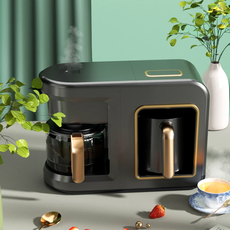 Кофеварка 2 в 1 500 Вт + 400 автоматическая кофемашина чайник для кофе Moka со звуковой сигнализацией