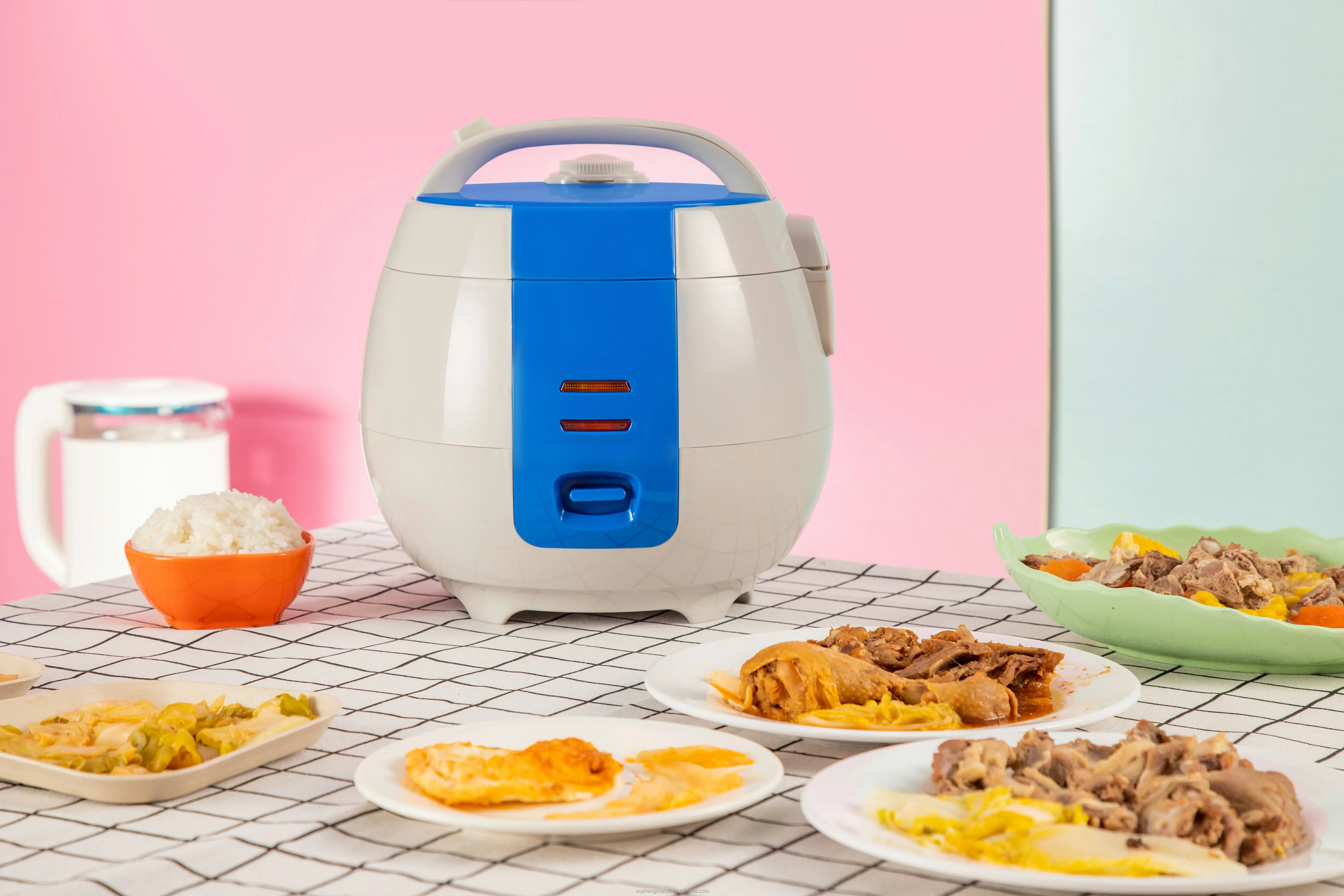 Fashion and popular design small  kitchen non-stick family size Cylinder shape Mini electric cooker 1.2L